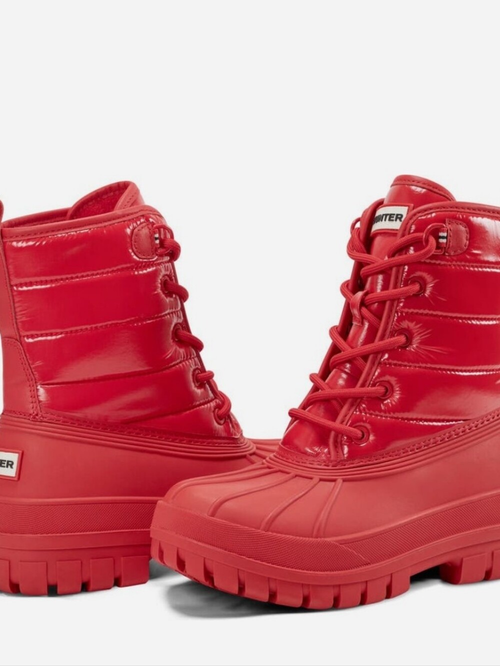 Hunter Stanly Insulated Waterproof Duck Boot- Flashy Red